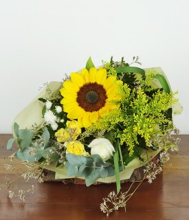 Mini buquê com Girassol - Valeu por Existir