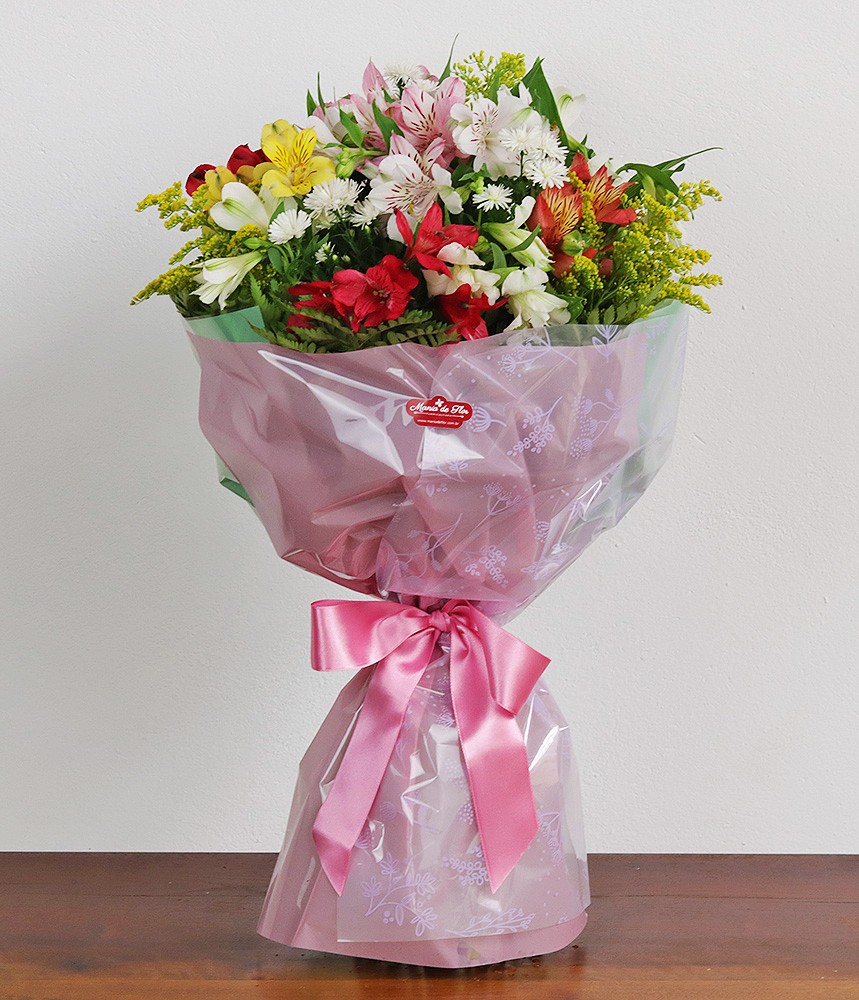 Buquê de flores - Maestria de Alstroemérias