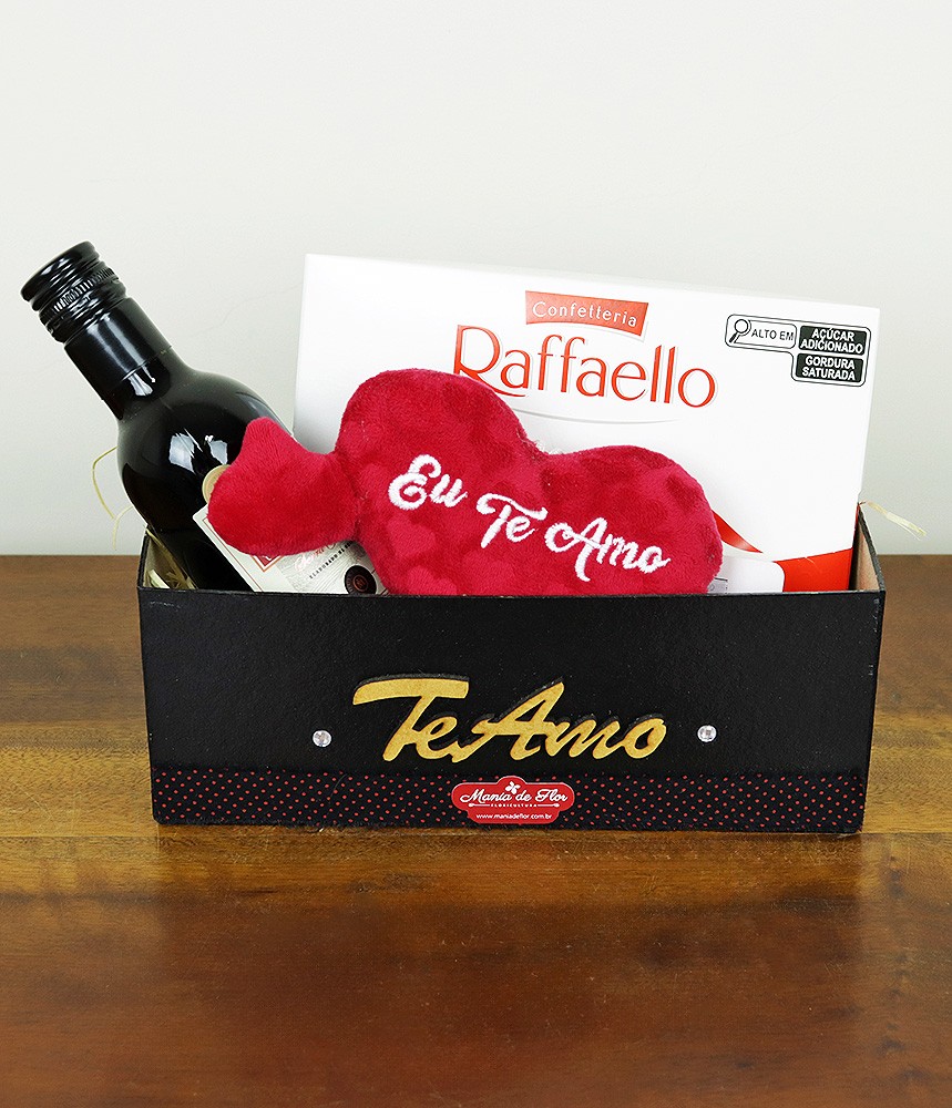 Cesta Mini Vinho e Chocolate