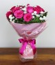 Buquê de 12 Rosas Pink